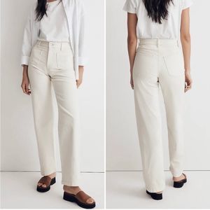 MADEWELL The Perfect Vintage Wide-Leg Jean patch pocket Size 29 NWT